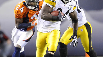 Steelers running back Rashard Mendenhall.