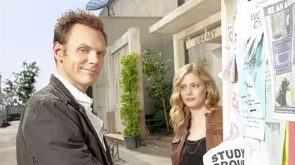 Joel McHale plays Jeff and Mt. Lebanon native Gillian Jacobs plays Britta in NBC's "Community."