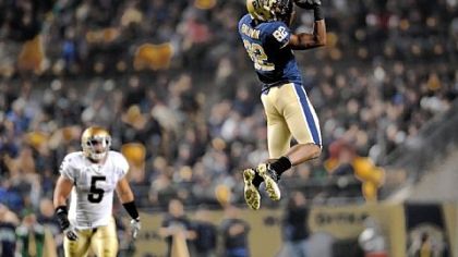 Pitt wide receiver Jonathan Baldwin was named the Big East offensive player of the week.