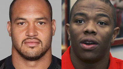 Steelers LB James Farrior vs. Ravens RB Ray Rice
