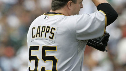 Pirates relief pitcher Matt Capps.