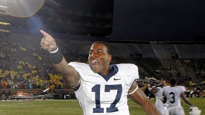 Quarterback Daryll Clark led Penn State to a 35-10 win at Michigan earlier this season.