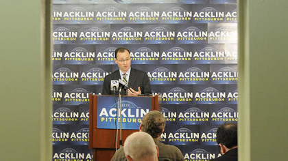 Mayoral candidate Kevin Acklin criticized Luke Ravenstahl on an advertisement about Pittsburgh's unemployment rate.