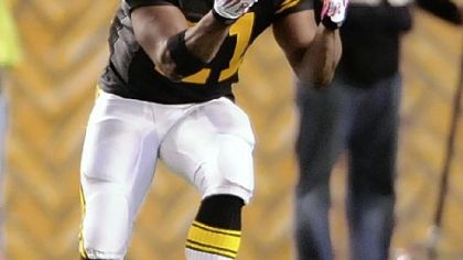 Steelers running back Mewelde Moore has caught 11 passes for 80 yards this season.
