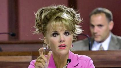 State Sen. Jane Orie during a Senate Education Committee hearing.