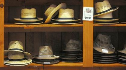 Jay Lehman founded his hardware store in Kidron, Ohio, in 1955 to serve a local Amish population. The store carries a variety of merchandise including haberdashery display.