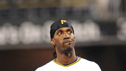 Pirates outfielder Andrew McCutchen reacts after the end of the eighth inning during an 11-6 loss against the Padres last night at PNC Park.