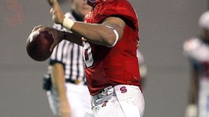 North Carolina State quarterback Russell Wilson has only thrown one interception in his college career.