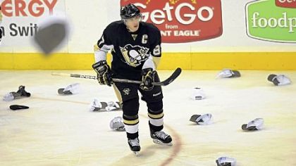 Penguins forward Sidney Crosby has recorded two hat tricks this season.