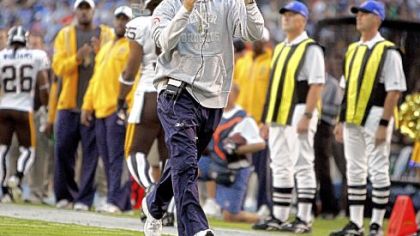 Denver Broncos head coach Josh McDaniels yells instructions on the sidelines during the second quarter of the Oct. 19 game against the San Diego Chargers.