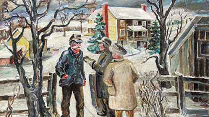 Artist Mary Martha Himler?s ?Rural Politics,? painted in 1955 and now in the collection of the Westmoreland Museum of American Art, evokes the kind of neighborhood visits, some where the topics were political, most where the topics were familial, that have always been a part of the holidays. We bring this to you, in the fourth year of a Post-Gazette tradition, to mark the blessings of the season and to wish our readers every happiness.