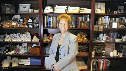 Cathy Opsitnick, CEO of Management Science Associates, poses for a portrait in her office.