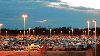 Pittsburgh International Airport has 13,200 spaces in its parking garage and surface lots.
