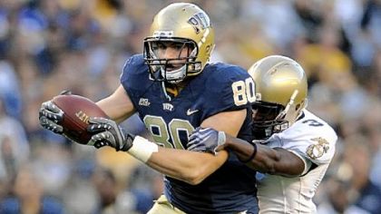 Pitt tight end Nate Byham will be expected to help combat Notre Dame's pass rush.