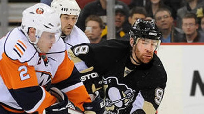 Penguins forward Pascal Dupuis was moved to the team's second line with Ruslan Fedotenko and Evgeni Malkin.