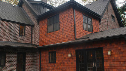 The home includes a modern addition crafted onto the original structure.