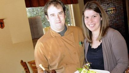 Executive chef Jacob Vandewark and general manager Erin Stern of Cornerstone Restaurant and Bar.