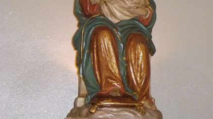 The statue of Our Lady of La Leche at the Mission of Nombre de Dios and Shrine of our Lady of La Leche in St. Augustine, Fla., draws people from all over the world to pray for healthy babies or to conceive if they're having trouble doing so.