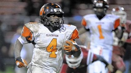 Clairton running back Deontae Howard.