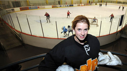 North Allegheny goalie Lindsay Holdcroft.
