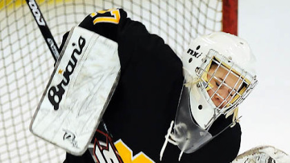 North Allegheny goalie Lindsay Holdcroft makes a save Monday against North Hills.